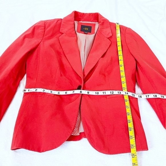 Outback Red 3/4 Sleeve Casual Blazer Jacket Coral Pink Single Breasted Small - Picture 4 of 8